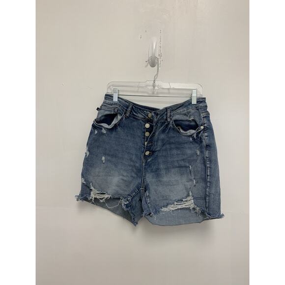 Judy Blue Women's Distressed Denim Shorts Size 2XL Style# JB150142 - Picture 1 of 3